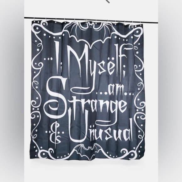 Dolls Kill I Myself Am Strange And Unusual Shower curtain - Picture 1 of 3